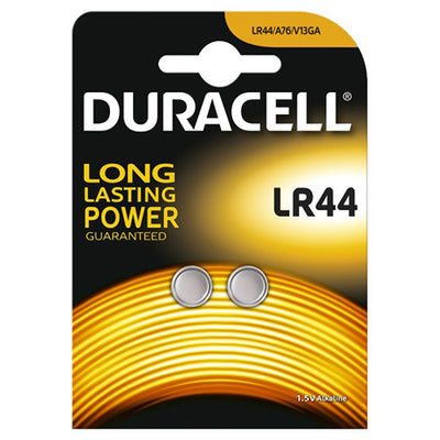 DURACELL Pile Lithium LR44 2 Pezzi - Batterie a Bottone 1.5V 10 confezioni