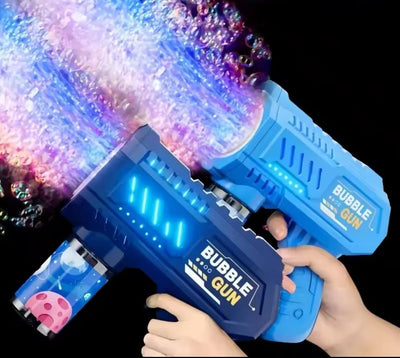 Electric Bubble Machine Gun with Liquid