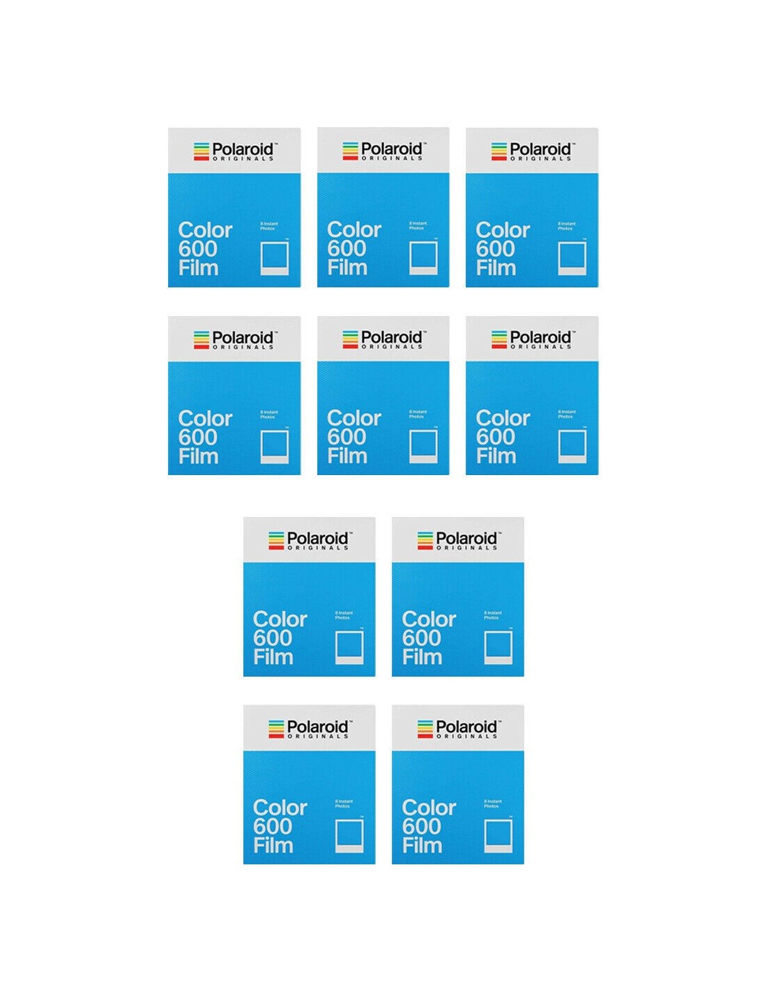 10 confezioni di pellicola fotogafica polaroid cartucce per ricambi