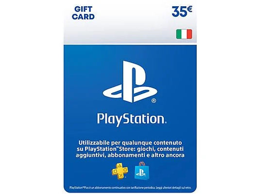 Immagine della card PSN 35€ in versione fisica e digitale

