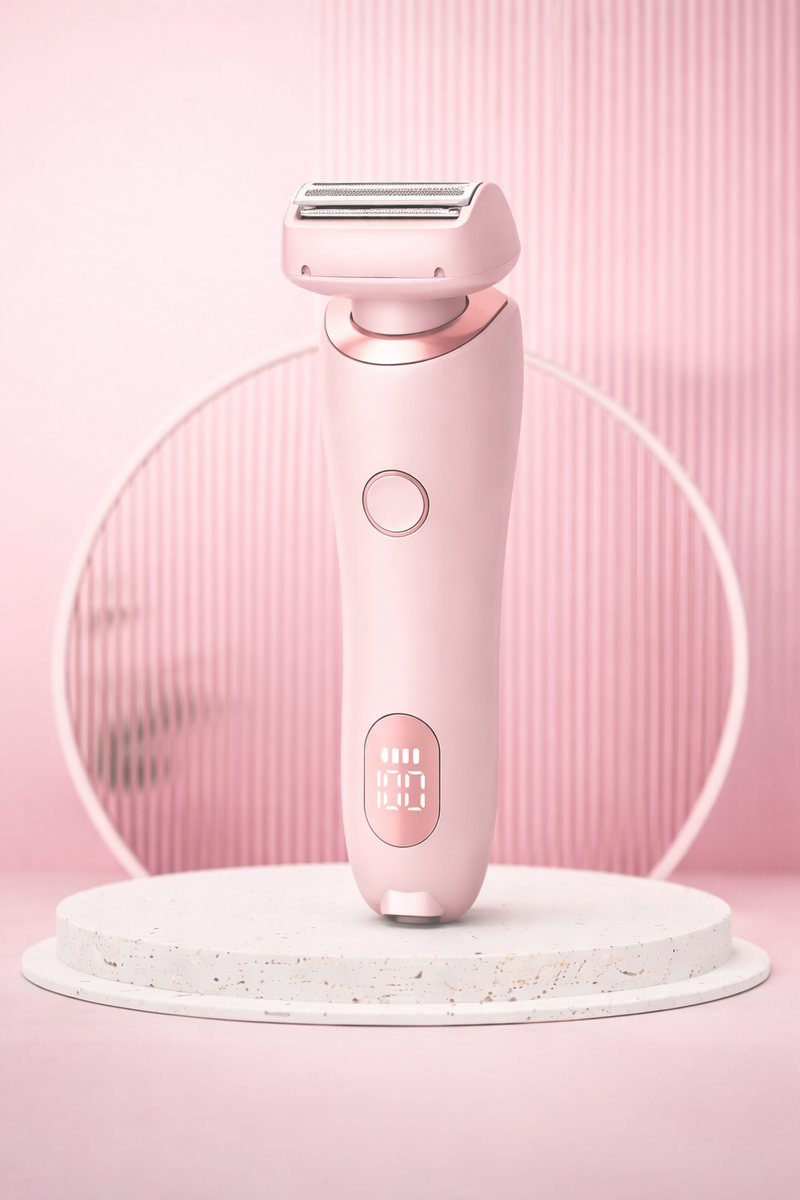 Rasoio Elettrico Donna 2 in 1 Wet&Dry Ricaricabile USB - Display LCD Professionale Corpo Completo