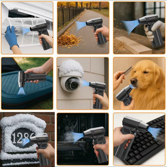 soffiatore multiuso casa, auto, giardino, animali, pc.