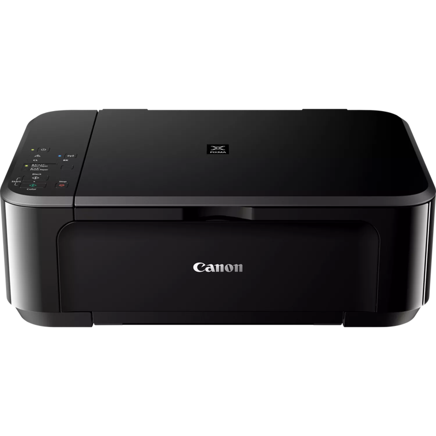Stampante Canon Pixma MG3650S multifunzione nera vista frontale

