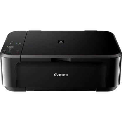 Stampante Canon Pixma MG3650S multifunzione nera vista frontale

