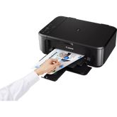 Connessioni Wi-Fi e USB della Canon Pixma MG3650S in primo piano

