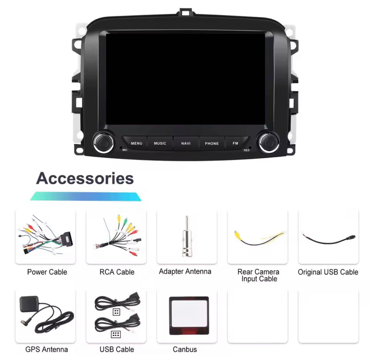 autoradio fiat 500l per  anno 2012, 2013, 2014, 2015, 2016, 2017