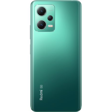 Xiaomi Redmi Note 12 5G verde, vista frontale con display AMOLED da 6,67 pollici e risoluzione Full HD+.