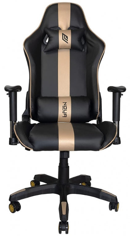 Noua Ava Sedia Gaming con Braccioli 3D Nero-Gold