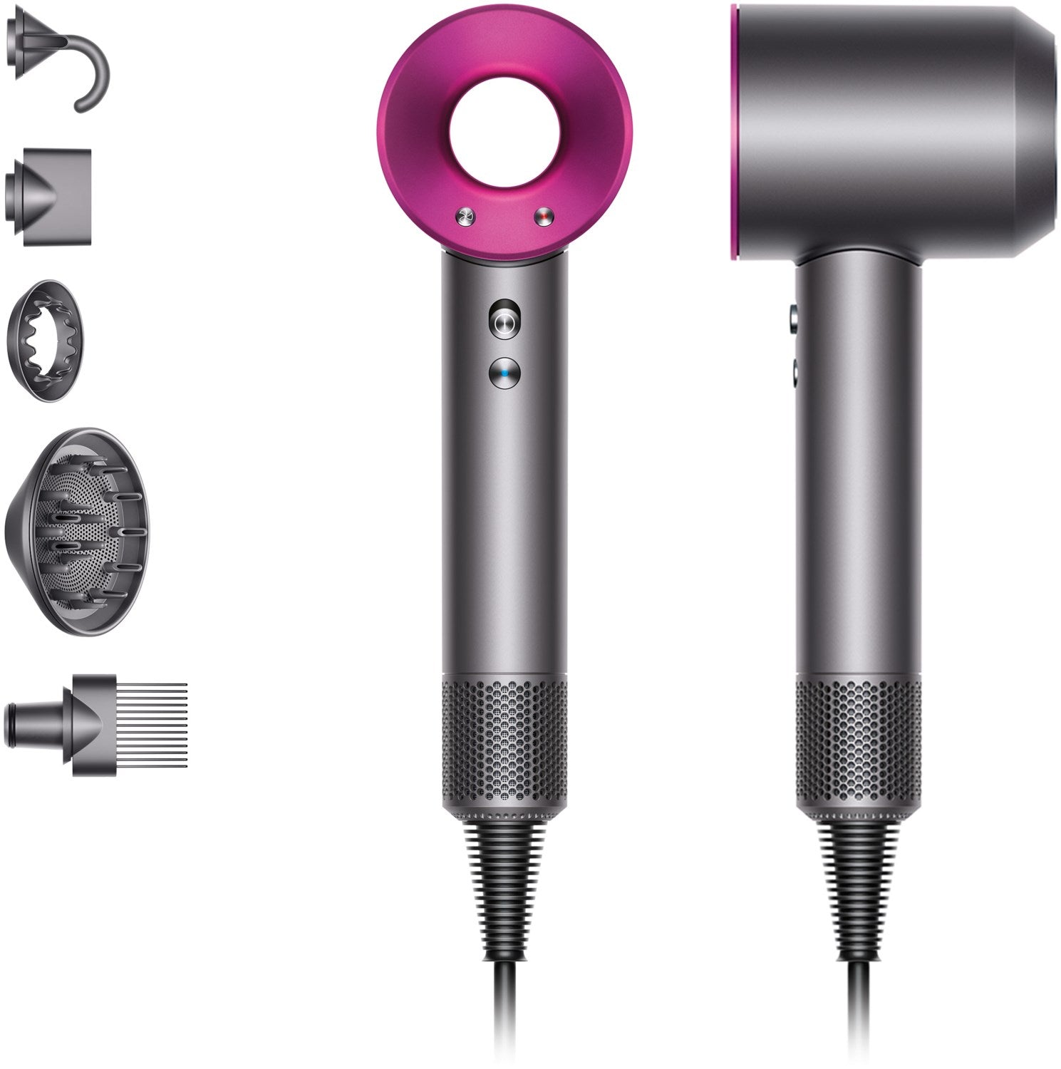 Dyson Asciugacapelli HD07 Supersonic Hair Dryer 1600W Grigio/Fucsia