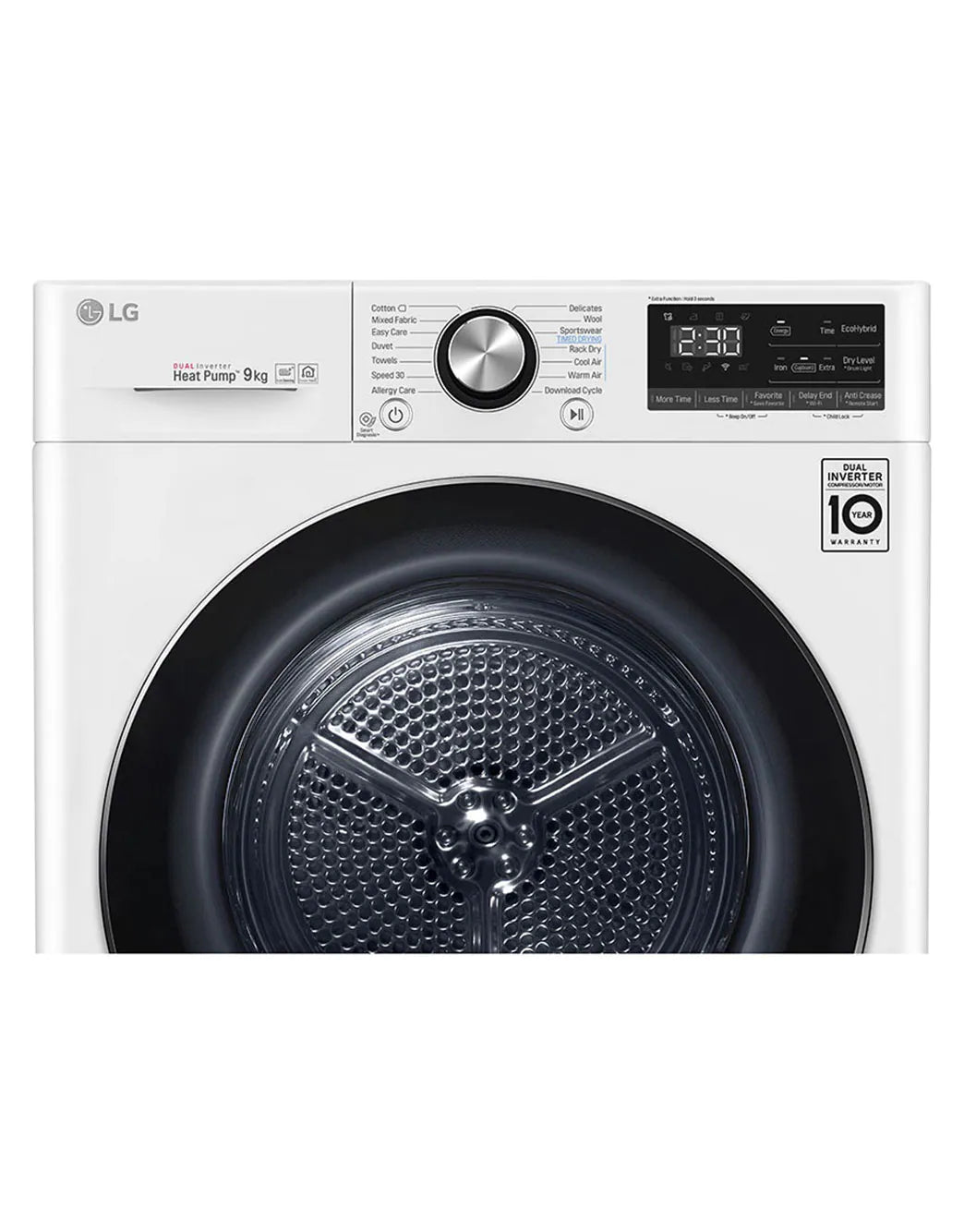 LG Asciugatrice RC90V9AV2W 9kg Pompa di calore DUAL Inverter 