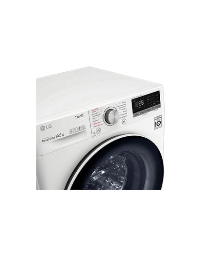 LG Lavatrice F4WV510S1EA 10,5kg Classe B 1400 giri TurboWash Wi-Fi White