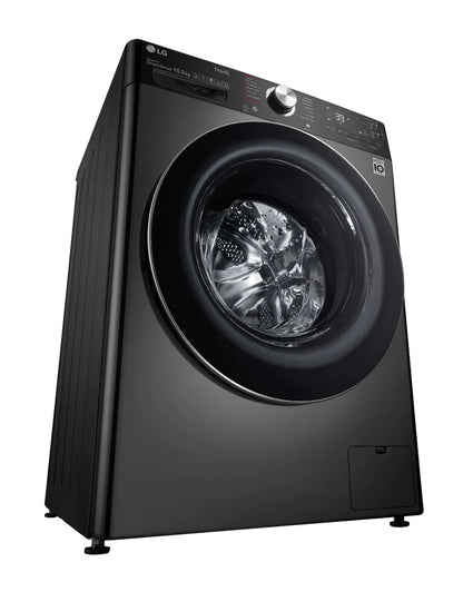 LG Lavatrice Classe A 10,5kg F6WV910P2SA AI DD™ 1600 giri TurboWash 360 Vapore antipiega Wi-Fi Black Steel