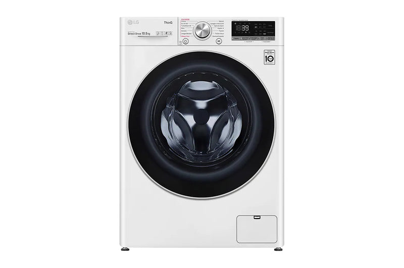 LG Washing Machine F4WV710S1E 10.5kg AI DD Series V7 Class A+++ 1400 rpm TurboWash 360 Steam Wash Wi-Fi White